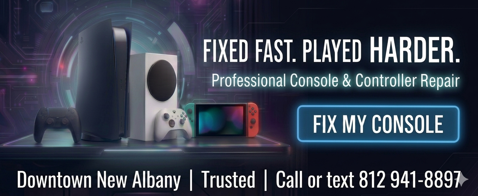 Gaming console repair in Downtown New Albany